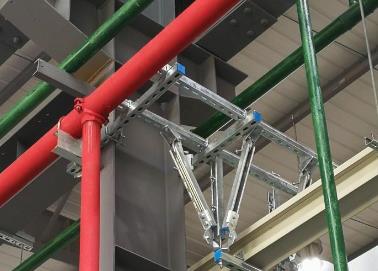 南岳该抗震支架的整体式支吊架结构协调性好